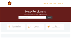 Desktop Screenshot of help4foreigners.com