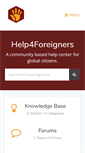 Mobile Screenshot of help4foreigners.com
